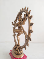 Golden Fiber Poly Resin Premium Natraj Idol