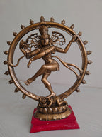 Golden Fiber Poly Resin Premium Natraj Idol