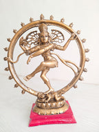 Golden Fiber Poly Resin Premium Natraj Idol