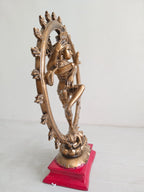 Golden Fiber Poly Resin Premium Natraj Idol