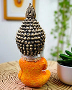 Orange Fiber Poly Resin Premium Monk Idol