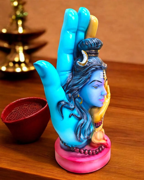 Ardhanareshwar Shiv-Parvati Idol – Multicolor Fiber Poly Resin (Premium)
