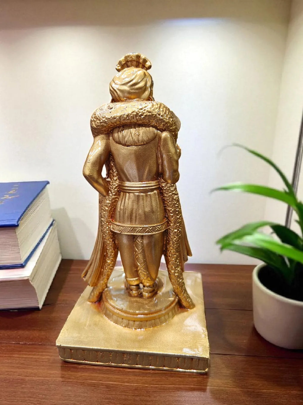 Golden Fiber Poly Resin Premium Murugan Idol