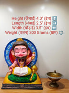 Multicolor Fiber Poly Resin Premium Hanuman Idol