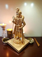Golden Fiber Poly Resin Premium Murugan Idol