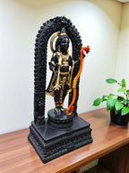 Black Fiber Poly Resin Premium Ram Lalla Idol