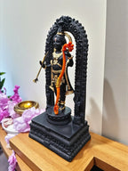Black Fiber Poly Resin Premium Ram Lalla Idol