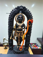 Black Fiber Poly Resin Premium Ram Lalla Idol
