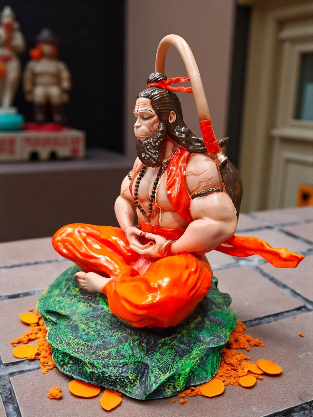 Meditating Lord Hanuman Idol