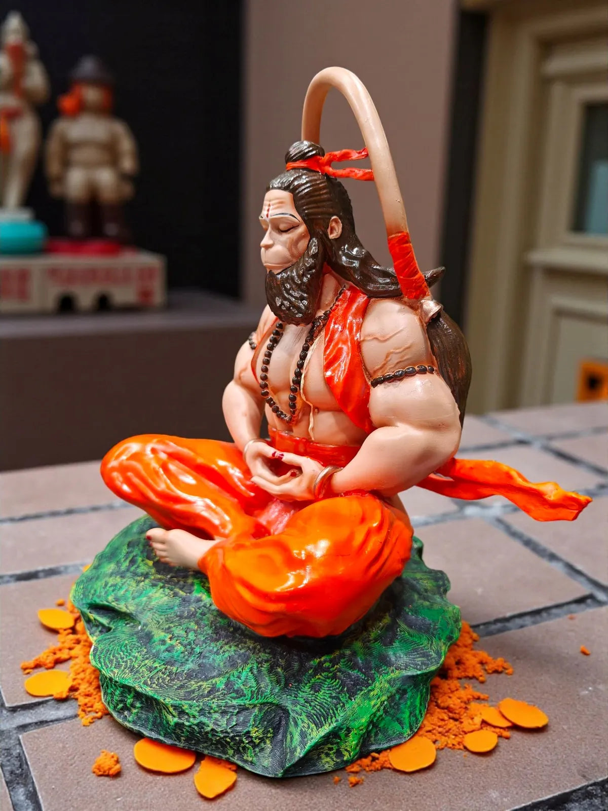 Meditating Lord Hanuman Idol