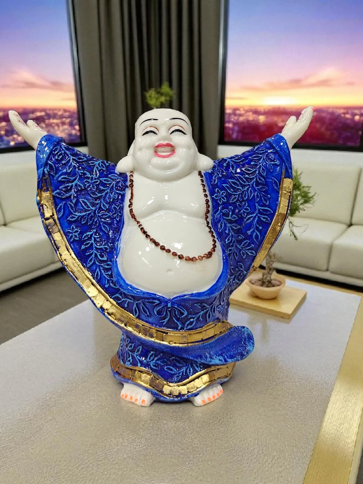 Pink Fiber Poly Resin Premium Happy Men Statue