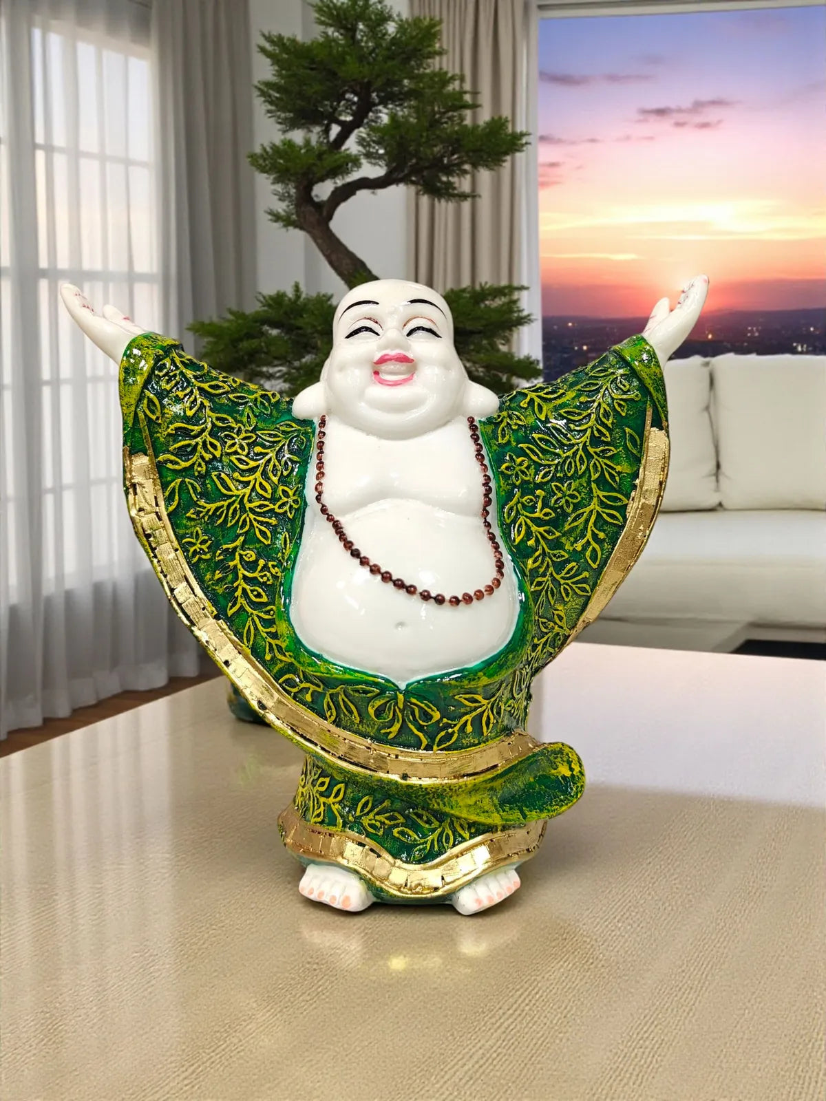 Pink Fiber Poly Resin Premium Happy Men Statue