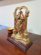Golden Fiber Poly Resin Premium Balaji Idol