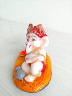 Multicolor Fiber Poly Resin Premium Ganesha Idol