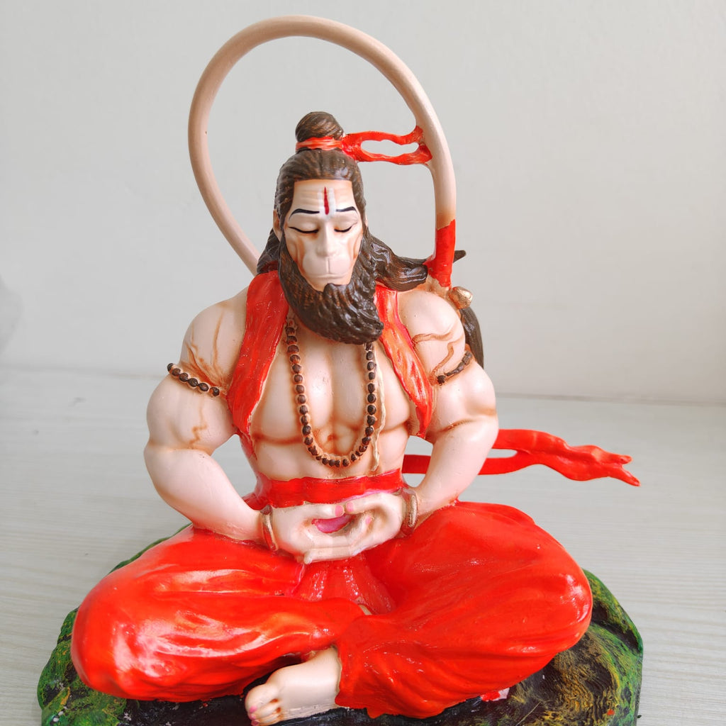 Meditating Lord Hanuman Idol