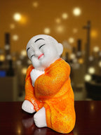 Blue Fiber Poly Resin Premium Monk Idol
