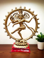 Golden Fiber Poly Resin Premium Natraj Idol