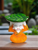 Fiber Poly Resin Premium Monk Idol