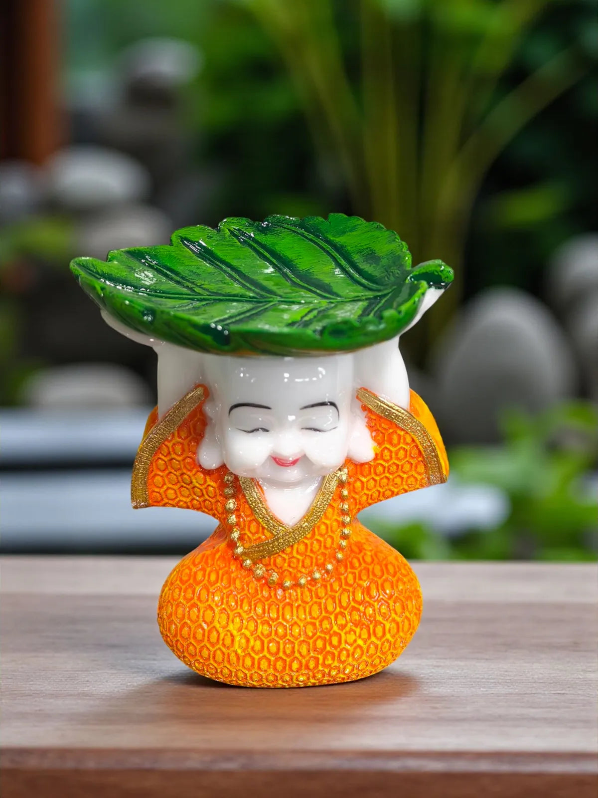 Fiber Poly Resin Premium Monk Idol