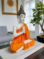 Pink Fiber Poly Resin Premium Buddha Idol