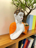 Fiber Poly Resin Premium NAMSKAR Buddha Idol