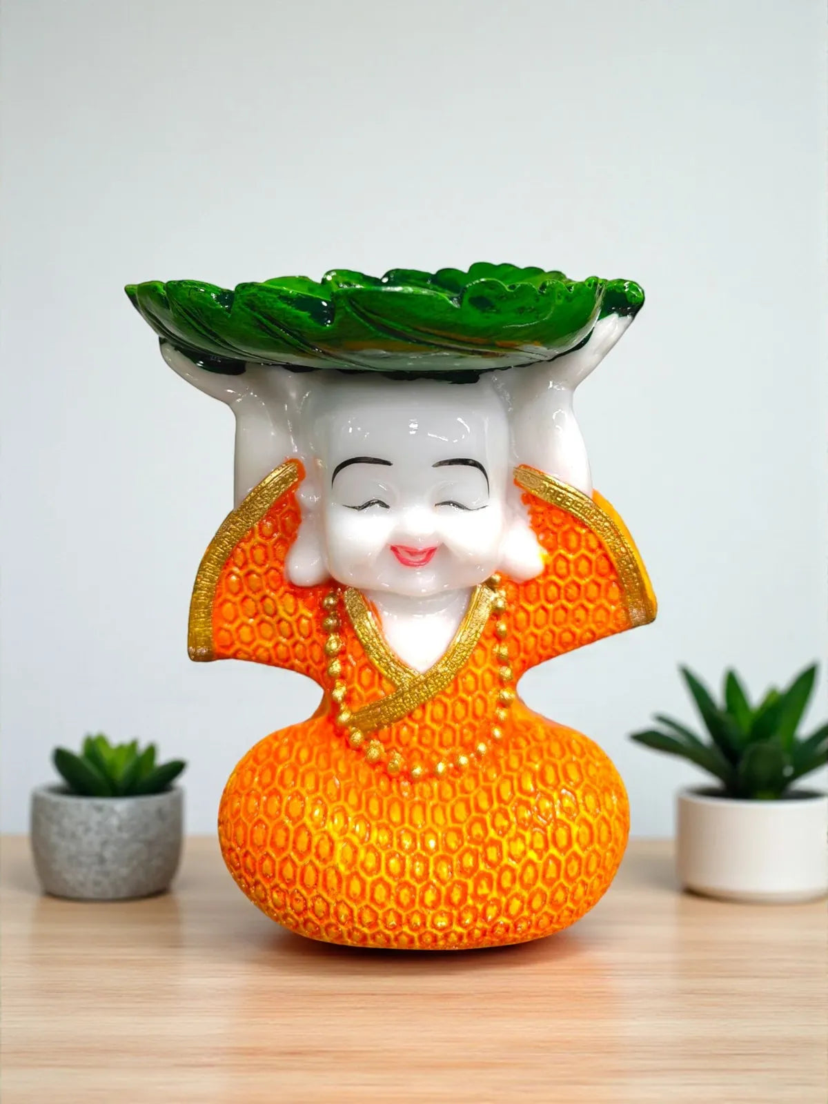 Fiber Poly Resin Premium Monk Idol