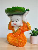 Fiber Poly Resin Premium Monk Idol