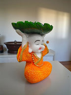 Fiber Poly Resin Premium Monk Idol