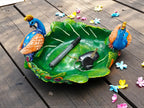 Green Fiber Poly Resin Premium Peacock Idol